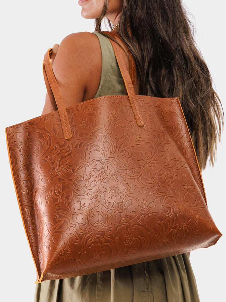 Classic Leather Tote Bag