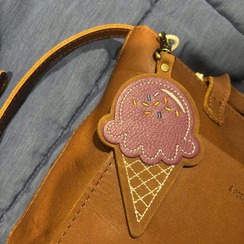 Iris Ice Cream Cone Keychain - customer review photo