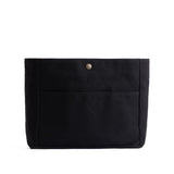 Black Classic Medium | Medium canvas bag insert for organization