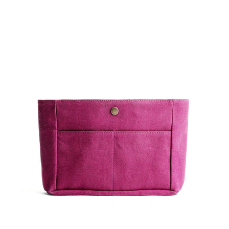 Dragonfruit*Zipper*Medium | Medium canvas bag insert for organization