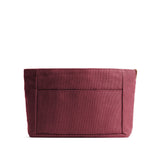 Maroon Zipper Small | Small canvas bag insert for organization