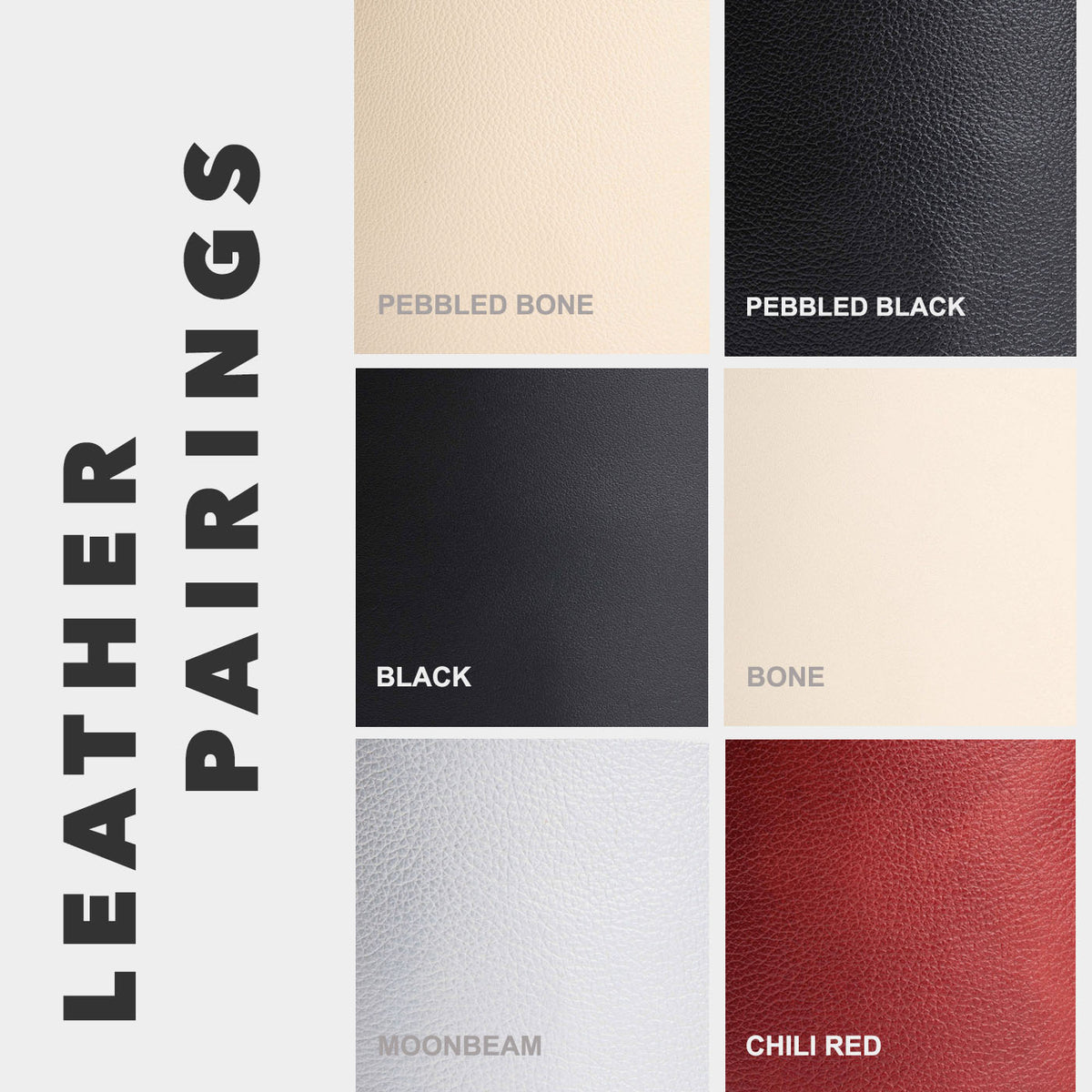 Pit Stop | Leather pairings infographic
