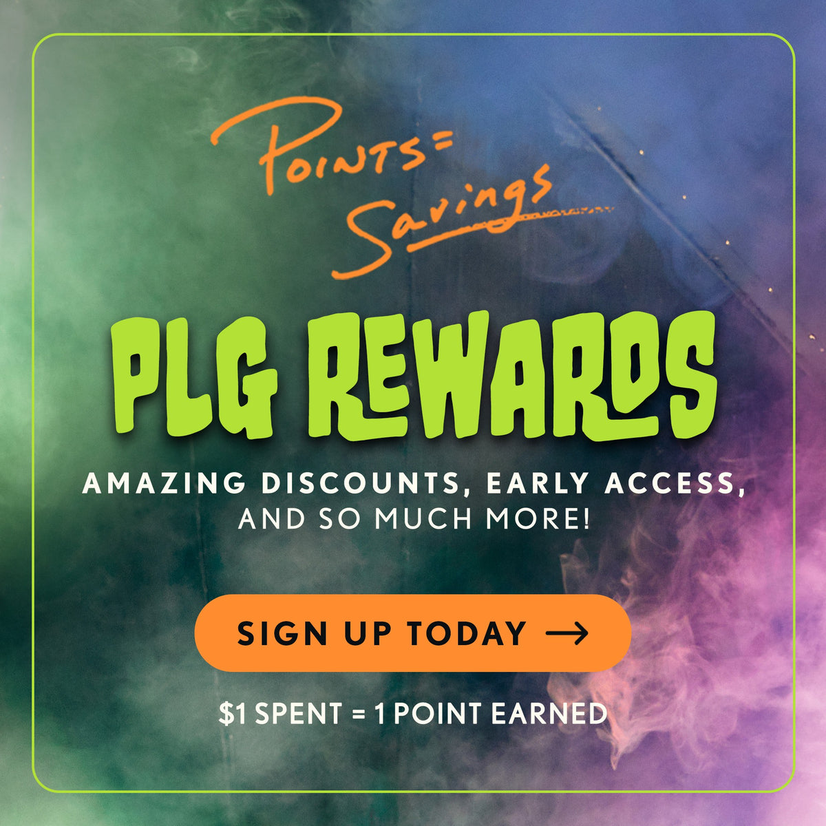 Rewards Banner, Earn 1 point for every $1 spent. Sign up to start earning points.