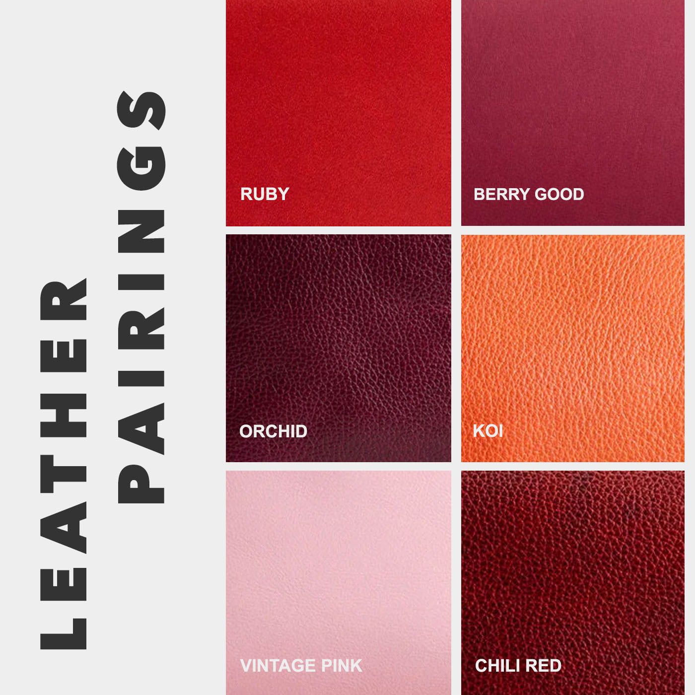Pink Pony | Leather pairing information