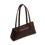 Coldbrew | Leather bowler bag with magnetic closure against a white background