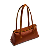 Sienna | Leather bowler bag with magnetic closure