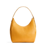 Sunshine Large | U-shaped, flat-bottomed leather shoulder bag with adjustable strap