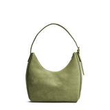 Laurel Medium | U-shaped, flat-bottomed leather shoulder bag with adjustable strap