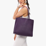 Empire Large | Model carrying leather tote bag with matching leather handles