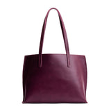 Lollipop Medium | Leather tote bag with interior snap key loop