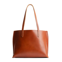 Madrone*Medium | Leather tote bag with interior snap key loop
