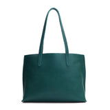 Sea Glass Medium | Leather tote bag with interior snap key loop
