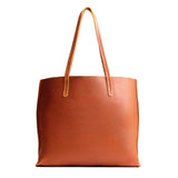 Sienna Large | Leather tote bag with interior snap key loop