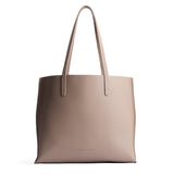Stone Large | Leather tote bag with interior snap key loop