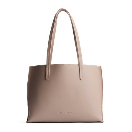 Stone*Medium | Leather tote bag with interior snap key loop
