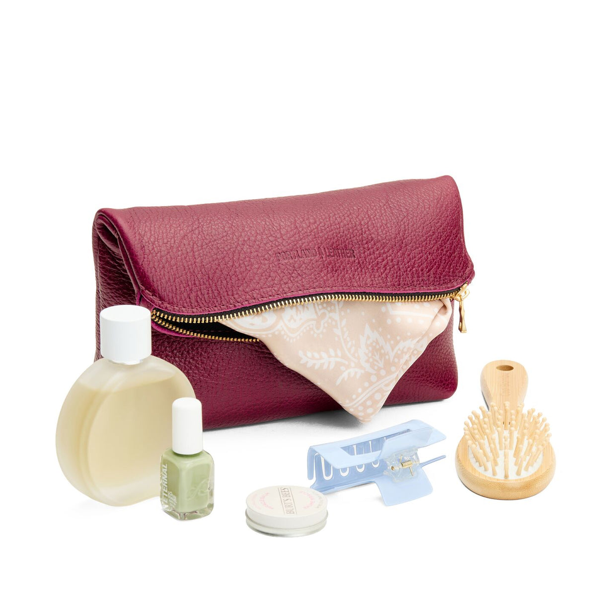 Orchid | Closed folded zipper pouch