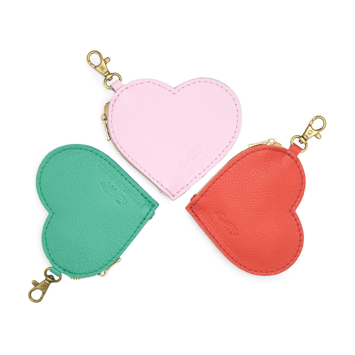 All Variants | Heart-shaped pouches with gold clasps