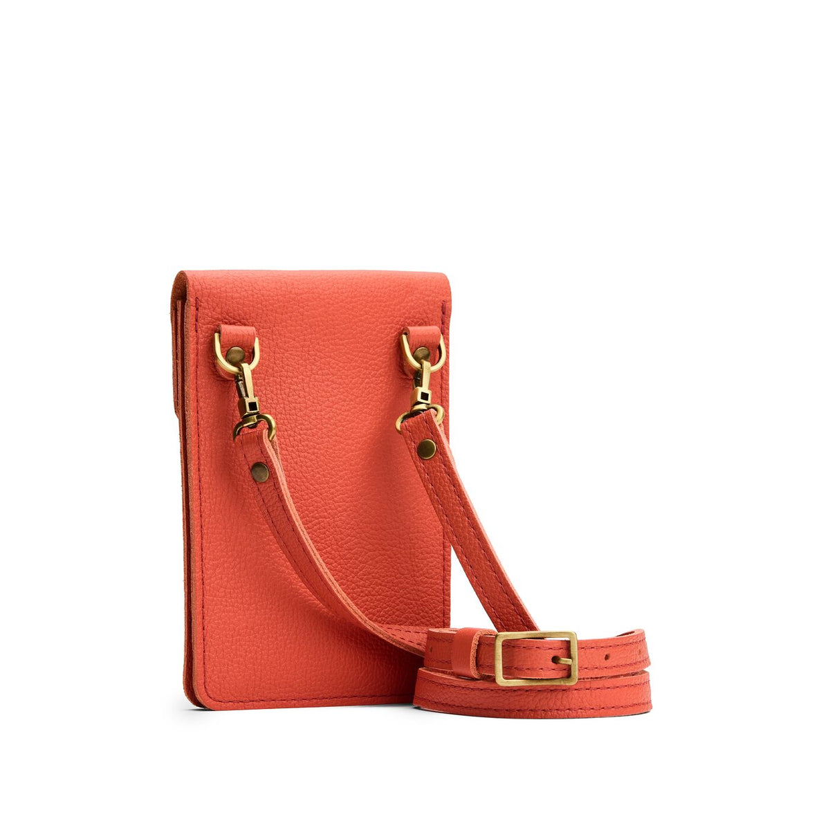 Coral | Slim, phone-shaped crossbody purse with magnetic closure