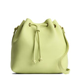 Shadow Lime Large | Slouchy crossbody bag with leather drawstring closure
