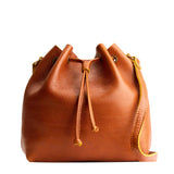 Sienna Large | Slouchy crossbody bag with leather drawstring closure
