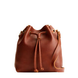 Nutmeg Small | Slouchy crossbody bag with leather drawstring closure