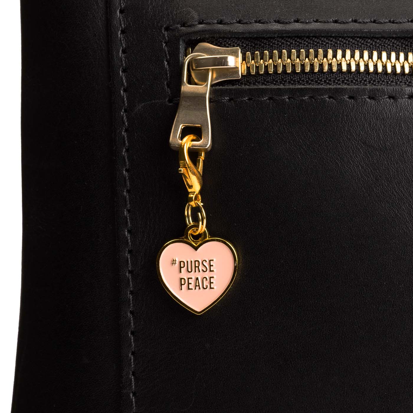 Purse Peace | Heart shaped charm with lobster clasp
