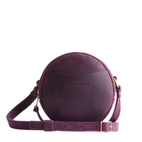 Larkspur*Small | Circle shaped crossbody bag with top zipper