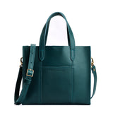 Harbor Classic | Structured mid-size tote bag with overlapping panels and crossbody strap