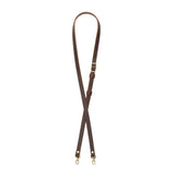 Grizzly | Leather crossbody strap with metal buckle and lever snap swivel clasps