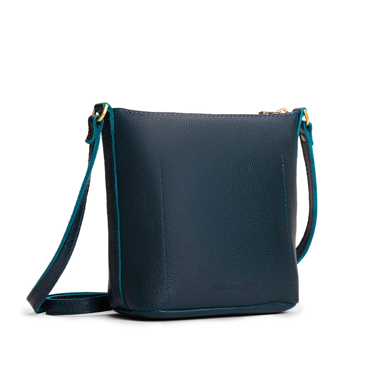 Boreal | Rectangular side bag with curved front pocket and metal tree shaped badge
