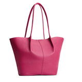 Cosmo Oversized | Extra wide bucket shaped tote bag with matching leather handles