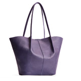Empire Oversized | Extra wide bucket shaped tote bag with matching leather handles