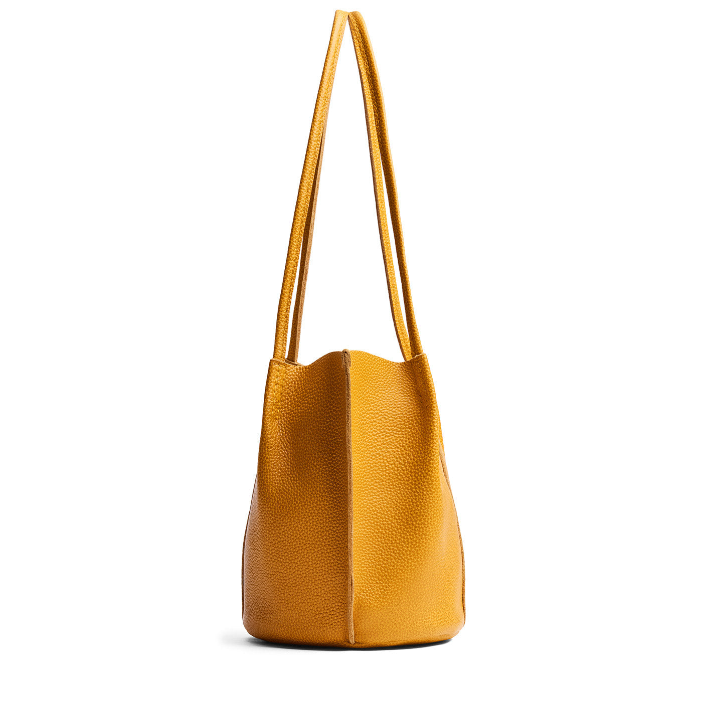 Sunshine*Classic | Petite bucket shaped tote bag with matching leather handles
