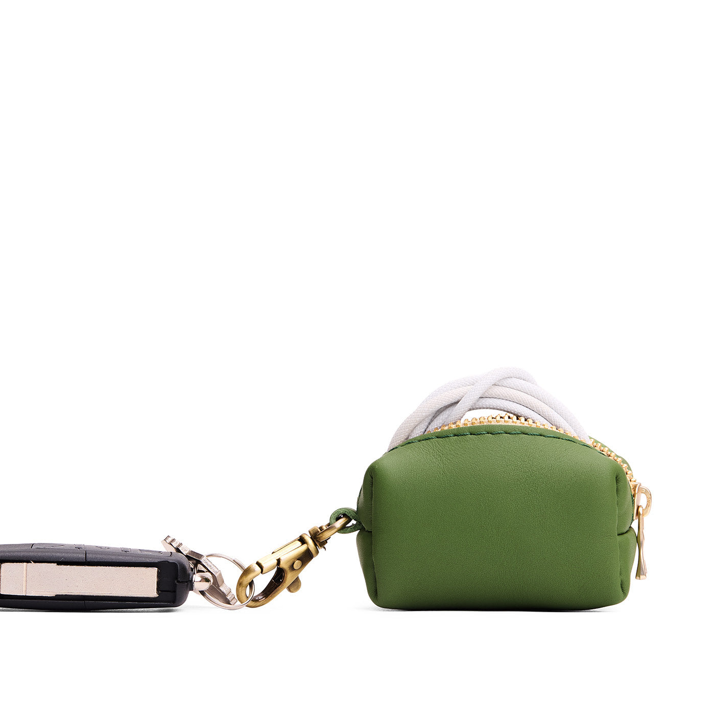 Cactus | Leather small keychain pouch