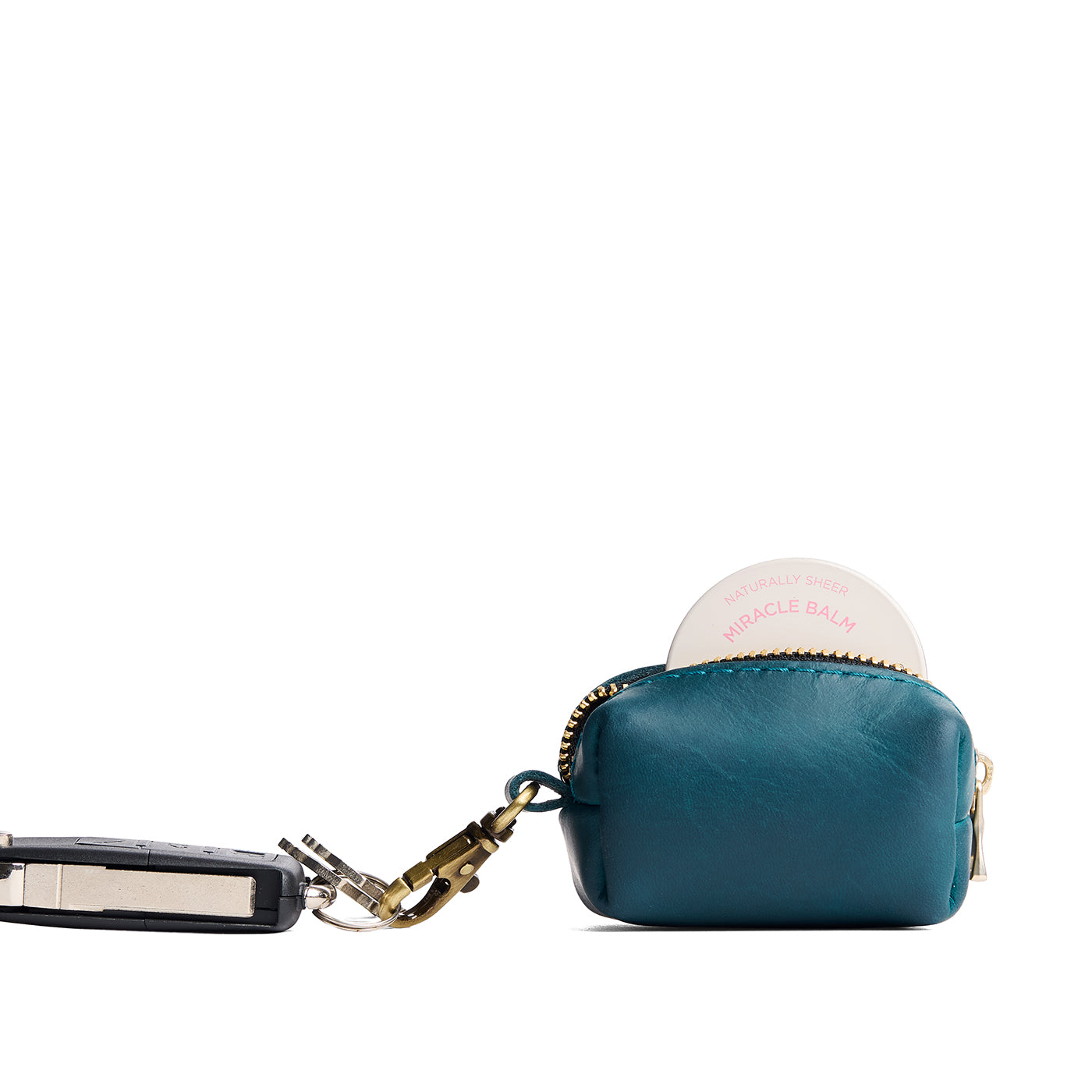 Westward Blue | Leather small keychain pouch