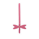 Wild Rose | Dragonfly shaped leather charm tassel