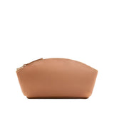 Rodeo Eclipse | Spacious leather makeup bag with curved seams and top zipper