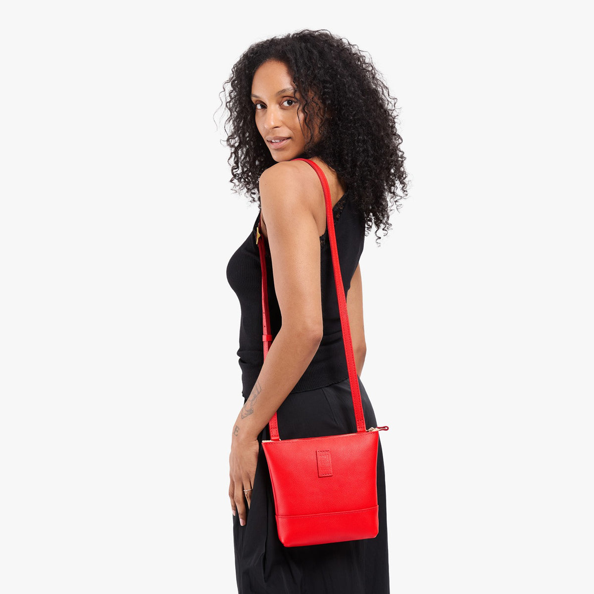 Candy | Small rectangular crossbody purse with top zipper and interior pocket