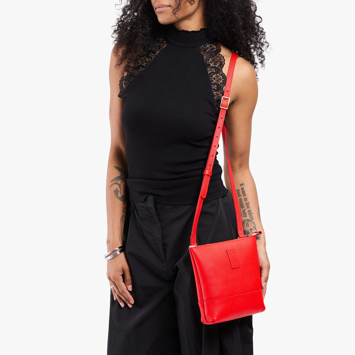 Candy | Small rectangular crossbody purse with top zipper and interior pocket