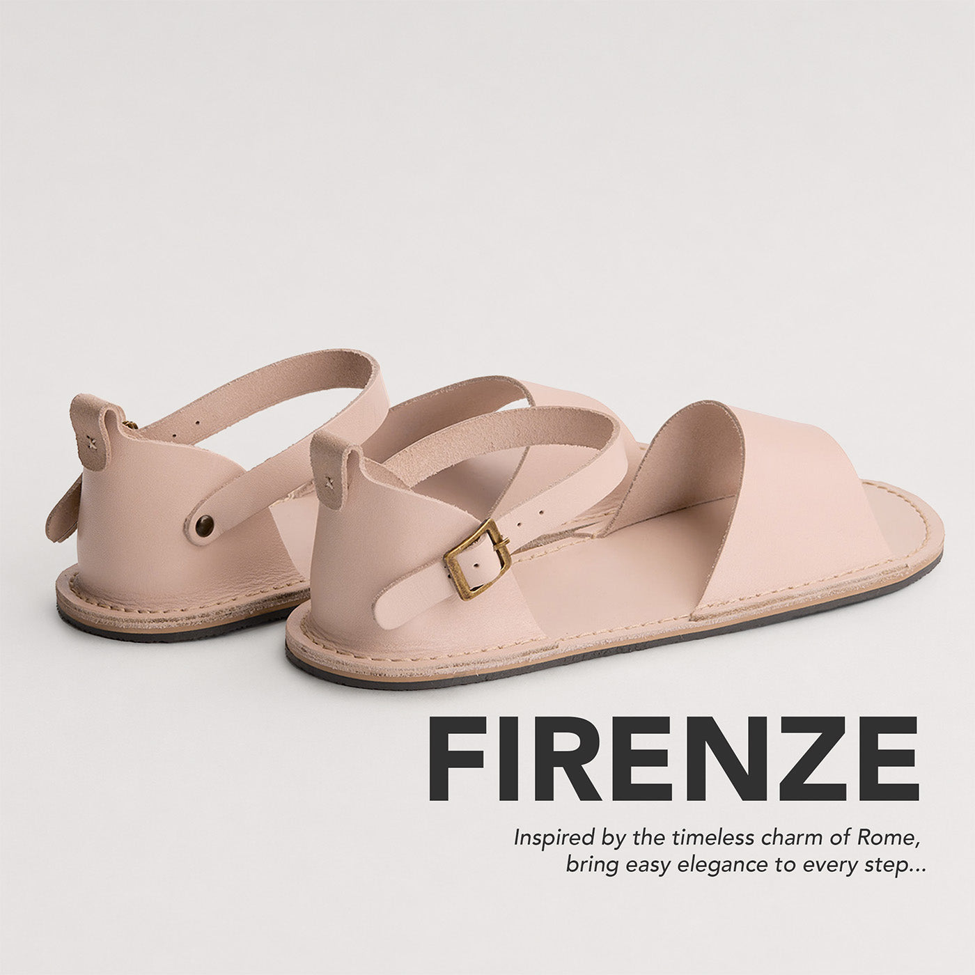 Crema | Leather Sandals with buckle
