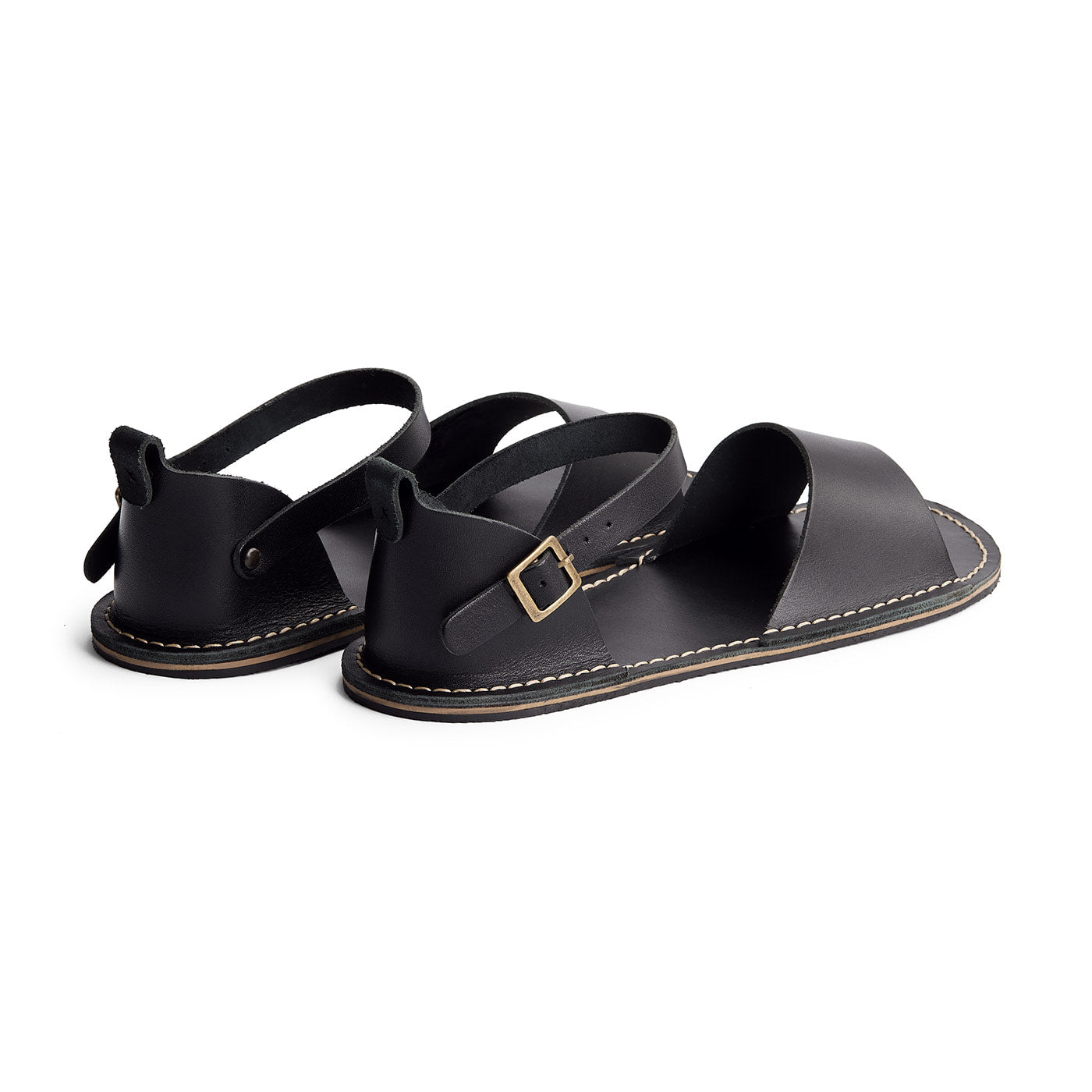 Nero | Leather Sandals with buckle
