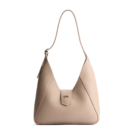 Stone | Structured hobo shoulder bag with adjustable strap and magnetic closure