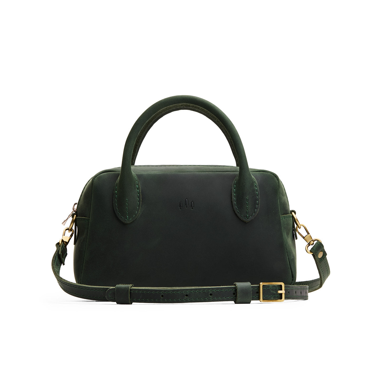 Evergreen*Large| Bowler styled bag with a crossbody strap