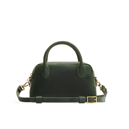 Evergreen*Large| Bowler styled bag with a crossbody strap