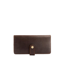 Grizzly | Leather wallet with snap closed