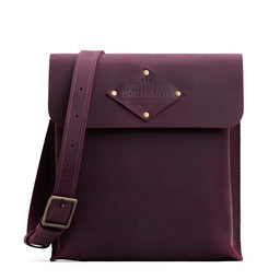 Larkspur | Slim satchel bag with crossbody strap and magnet flap closure