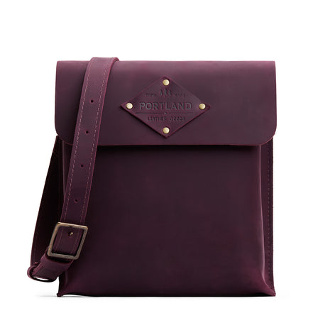 Larkspur | Slim satchel bag with crossbody strap and magnet flap closure