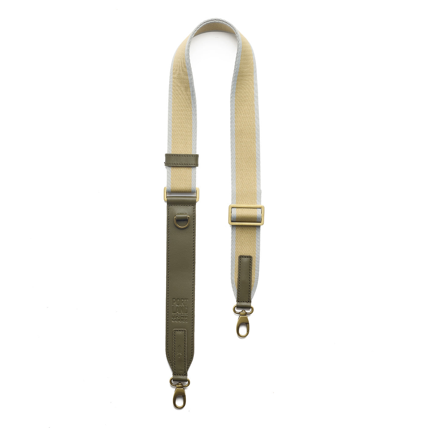 Aqua Lime | Adjustable fabric and leather strap