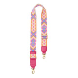 Bloom Rush | Adjustable fabric and leather strap with multicolor pattern