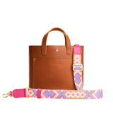 Bloom Rush | Adjustable fabric and leather strap with multicolor pattern